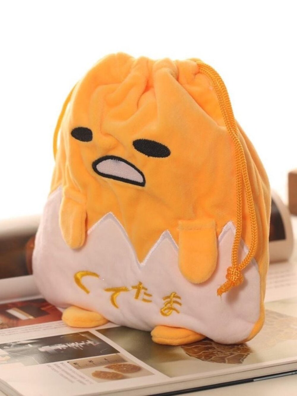 Sanrio Gudetama drawstring bag
